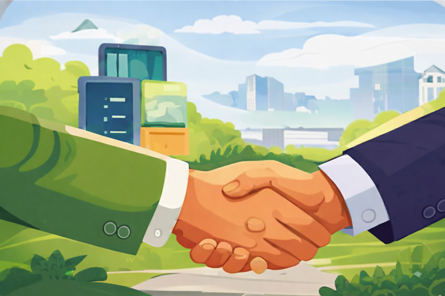 Handshake Illustration